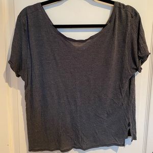 Lululemon Gray Cropped Tee - Size 6